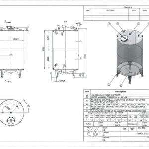 8100 liter tank i Rostfritt 304