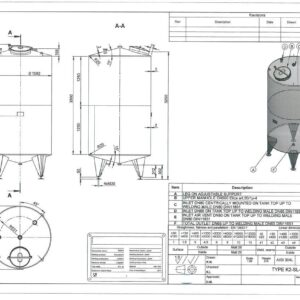 5200 liter tank i Rostfritt 304