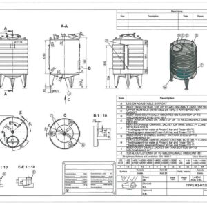 1330 liter tank i Syrafast 316