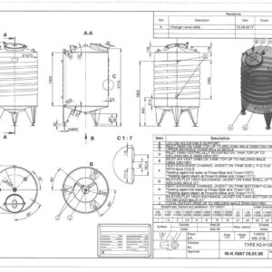 2000 liter tank i Syrafast 316