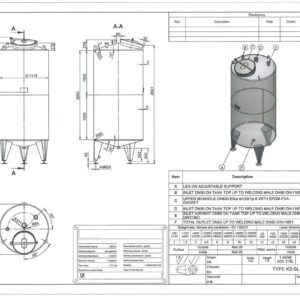 2000 liter tank i Syrafast 316