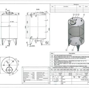 3200 liter tank i Syrafast 316