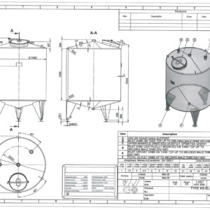 3300 liter tank i Rostfritt 304