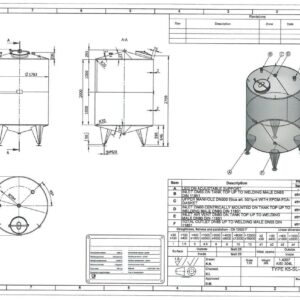 5400 liter tank i Rostfritt 304