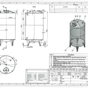 8100 liter tank i Rostfritt 304