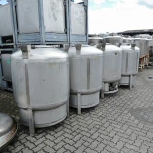 1000 liter tank i Rostfritt 304