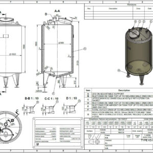 1000 liter tank i Syrafast 316