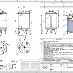 1500 liter tank i Syrafast 316