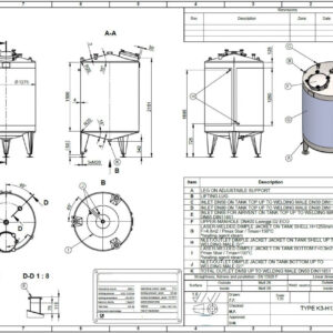 2000 liter tank i Syrafast 316