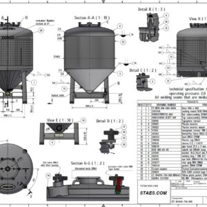 750 liter tank i Rostfritt 304