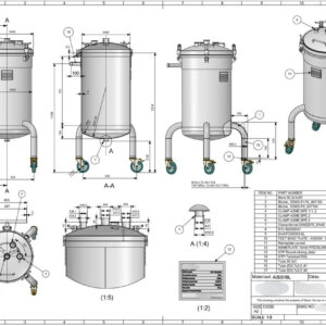 150 liter tank i Syrafast 316