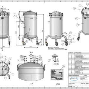 500 liter tank i Syrafast 316