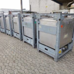 1000 liter tank i Rostfritt 304