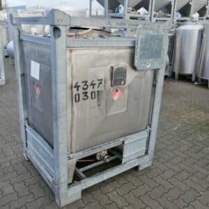 1000 liter tank i Rostfritt 304