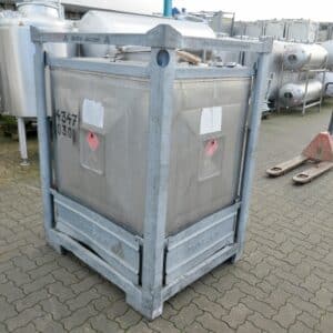 1000 liter tank i Rostfritt 304