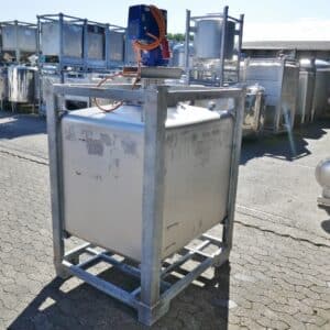 1000 liter tank i Rostfritt 304