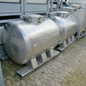 1000 liter tank i Rostfritt 304