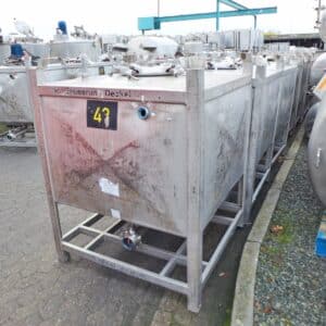 1000 liter tank i Rostfritt 304