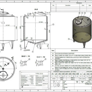 2500 liter tank i Syrafast 316