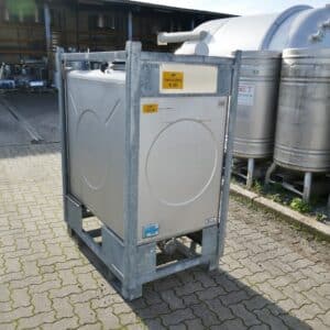 1000 liter tank i Rostfritt 304