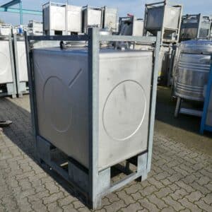 1000 liter tank i Rostfritt 304