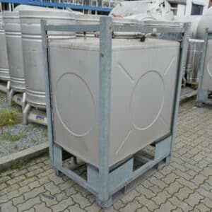 1000 liter tank i Rostfritt 304