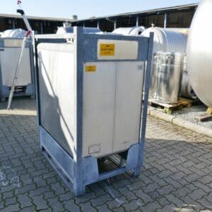 1000 liter tank i Rostfritt 304