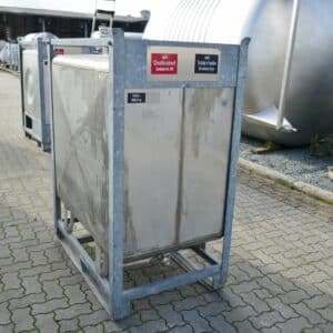 1000 liter tank i Rostfritt 304